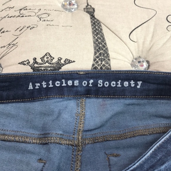 Articles of Society Heather Solid High Rise Skinny Jeans - Picture 5 of 11